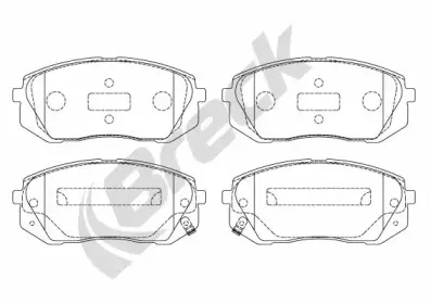 Комплект тормозных колодок, дисковый тормоз BRECK купить